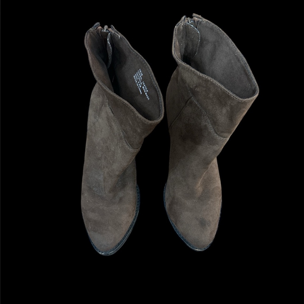 Coco by Matisse brown suede western ankle boots booties 6.5 fall winter boho - Picture 3 of 6